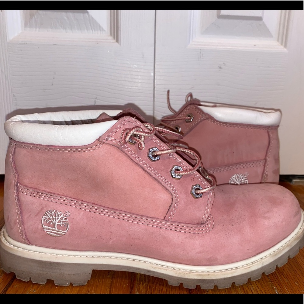 Pink Timberland Boots